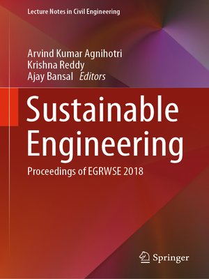 cover image of Sustainable Engineering